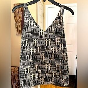 Banana Republic City-Scape Tank Cami V-Neck SP EUC